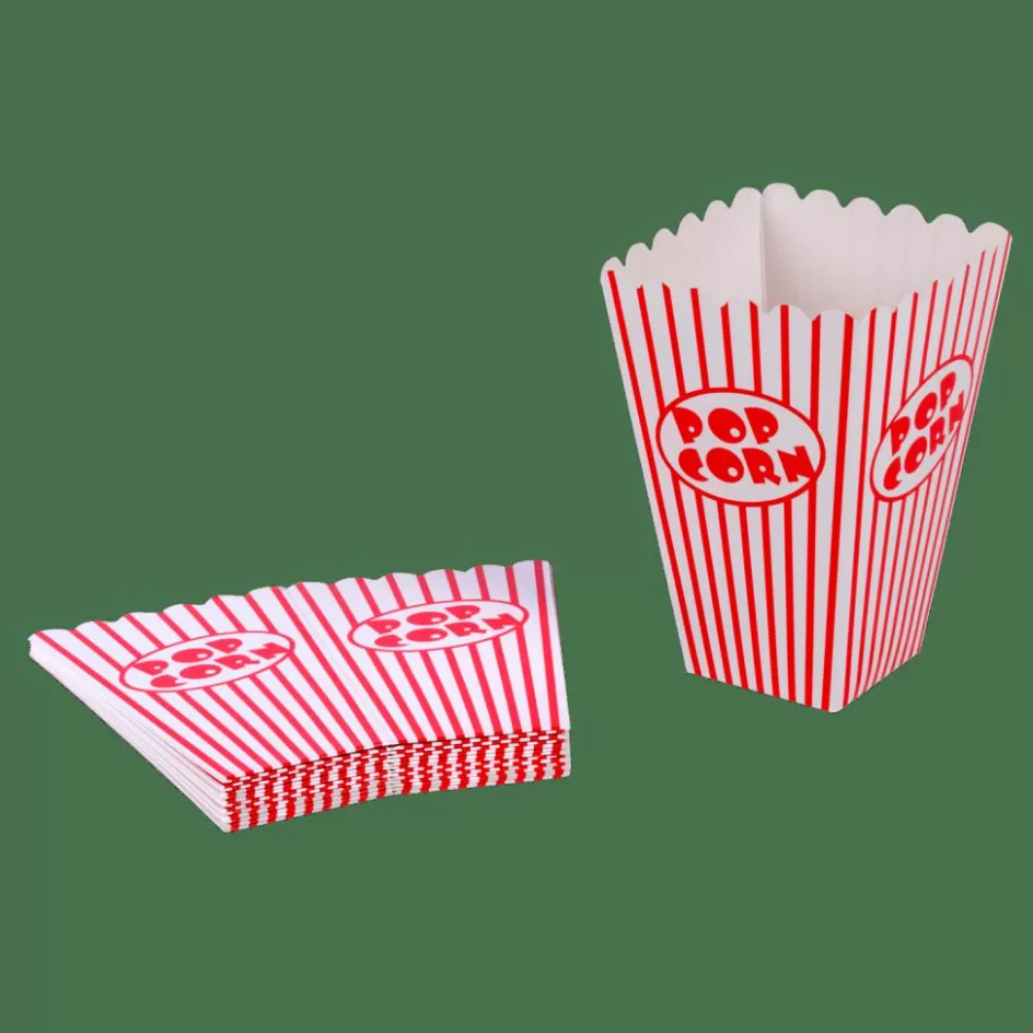 CASA CINEMA Gobelet Pop-corn Set De 8 Blanc, Rouge Cheap