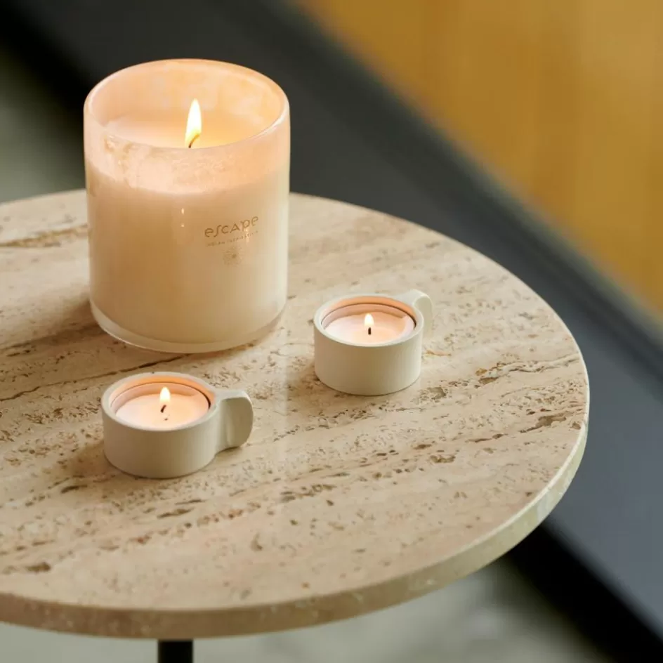 CASA ESCAPE WORLD GOA Bougie Parfumée Dans Un Verre Blanc, Vieux Rose Flash Sale