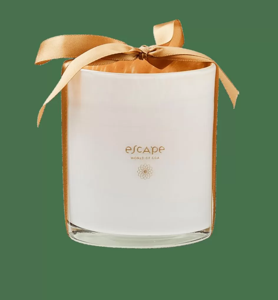 CASA ESCAPE WORLD GOA Bougie Parfumée Dans Un Verre Blanc, Vieux Rose Flash Sale