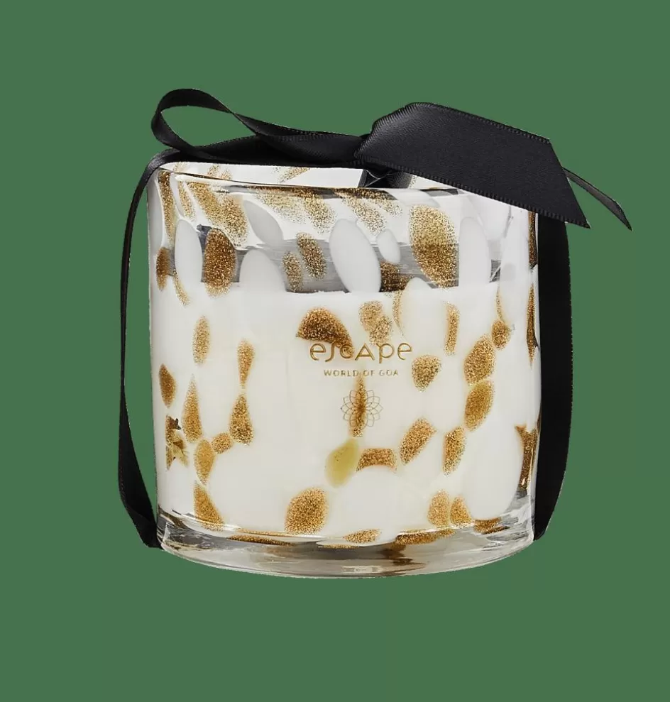 CASA ESCAPE WORLD OF GOA Bougie Parfumée Dans Un Verre Blanc, Doré, Multicolore Best Sale