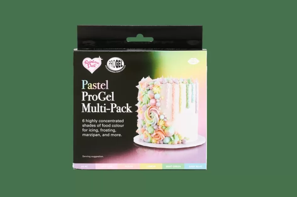 CASA RAINBOWDUST 6 Gels Colorants Pâte à Sucre Couleurs Pastel Diverses Couleurs Hot