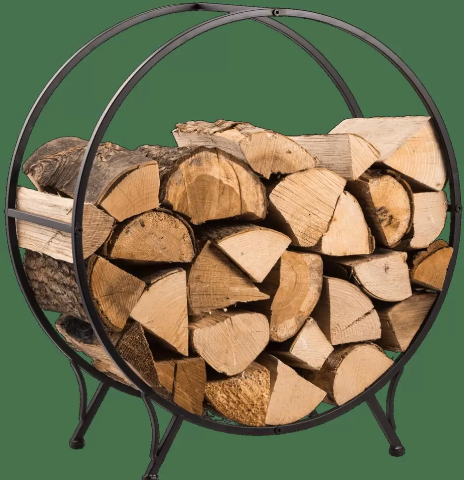 CASA WHEEL Étagère Pour Bois Noir Store