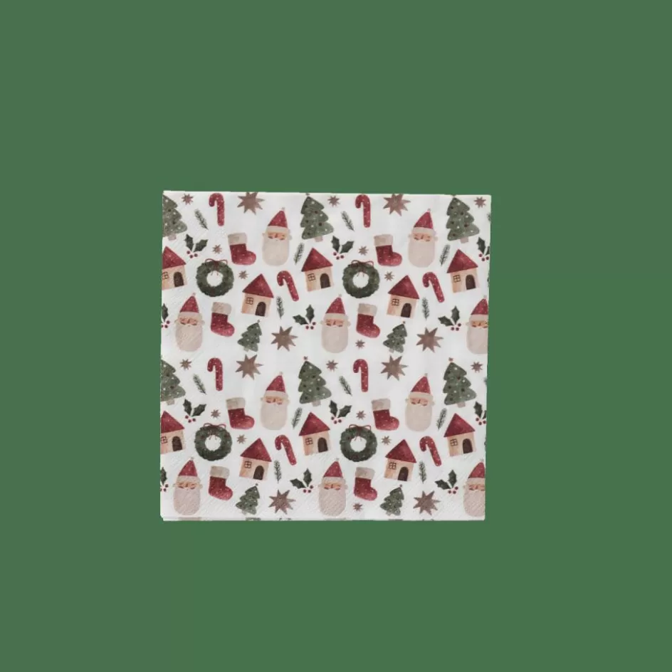 CASA X-MAS VIBE Set De 20 Serviettes Multicolore Cheap